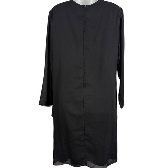 Sharade of California Vintage USA Black Jacket Style One Piece Dress Womens 18W - Picture 13 of 16